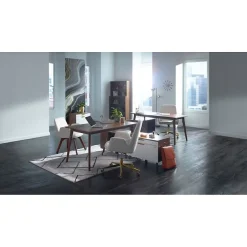 Hot ™ MidMod Ergonomic Fabric Manager Chair, Cream (UN56982) Office Chairs