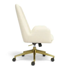 Hot ™ MidMod Ergonomic Fabric Manager Chair, Cream (UN56982) Office Chairs