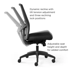 Best ™ Workplace2.0™ 500 Series Armless Fabric Task Chair, Black, (52257) Office Chairs