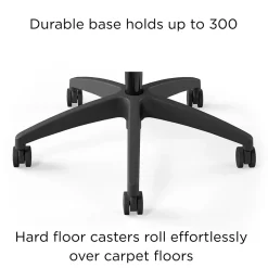 Best ™ Workplace2.0™ 500 Series Armless Fabric Task Chair, Black, (52257) Office Chairs