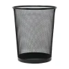Universal , Steel Mesh Trash Can with no Lid, Black, 4.5 gal. (UNV20008)