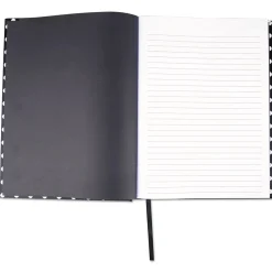 Universal Casebound Hardcover Notebook, Black with White Dots, 1-Subjects, 10 1/4 x 7 5/8, Each (66350) Hot