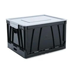 Universal Collapsible Crate, 17 1/4 X 14 1/4 X 10 1/2, Black/gray, 2/pack Best