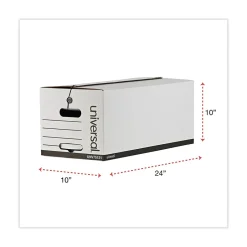 Universal Corrugated Boxes, Letter Size, White, 12/Carton (UNV75121) Outlet