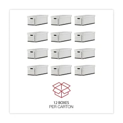 Universal Corrugated File Box with Lift Off Lid, 12/Carton (UNV95220)