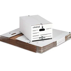 Universal Economy String-Tie Storage File, Legal Size, White, Stacking Strength 585 lbs., 15" x 10 1/4" x 24", 12/Ct Outlet
