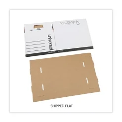 Universal File Box, Letter/Legal Size, White, 12/Carton (UNV85700) New