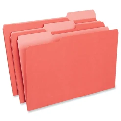 Universal File Folder, Legal Size, Red, 100/Box (UNV15303) New
