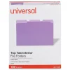 Universal File Folder, Letter Size, Violet, 100/Box (UNV12305) Online