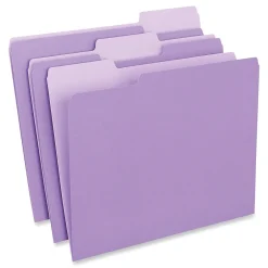 Universal File Folder, Letter Size, Violet, 100/Box (UNV12305) Online