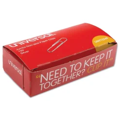 Universal Jumbo Paper Clips, Silver, 100 Clips/Pack, 10/Pack(72240) Hot