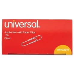 Universal Jumbo Paper Clips, Silver, 100 Clips/Pack, 10/Pack(72240) Hot