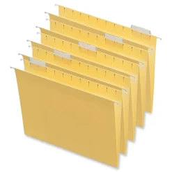 Universal Recycled Hanging File Folder, Letter Size, Yellow, 25/Box (UNV14119) Discount