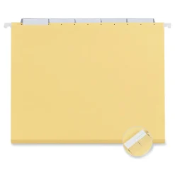 Universal Recycled Hanging File Folder, Letter Size, Yellow, 25/Box (UNV14119) Discount