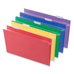 Universal Recycled Hanging File Folders, Legal Size, Assorted Colors, 25/Box (UNV14221) Outlet