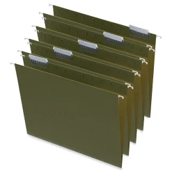 Universal Reinforced Recycled Hanging File Folder, Letter Size, Standard Green, 25/Box (UNV14141) Clearance