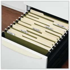 Universal Reinforced Recycled Hanging File Folder, Letter Size, Standard Green, 25/Box (UNV14141) Clearance