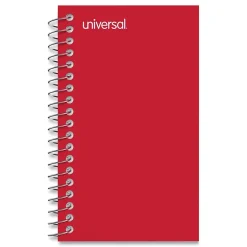 Universal Side Wirebound Memo Books, 5" x 3", Narrow Ruled, 50 Sheets/Pad, 12/Pack (UNV20453)