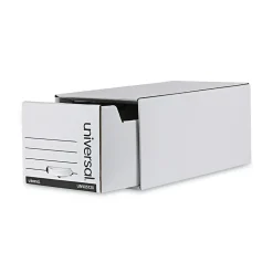 Universal Storage Drawer File, Letter Size, White, 6/Carton (UNV85120) Hot