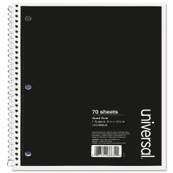 Universal Wirebound Notebook, 4 sq/in Quadrille Rule, 10.5 x 8, White, 70 Sheets (UNV66630) Best