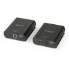 Usb Hubs<StarTech USB 2.0 Extender over Cat5e or Cat6 Ethernet Cable - 330ft/100m USB 2.0 Extender Adapter Kit w/ ESD & Metal Case - Powered