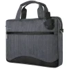 Vangoddy Laptop Messenger, Black/Gray Nylon (NBKLEA608)