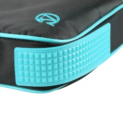 Vangoddy Nylon Business Messenger Bag, Black/Aqua (PT_NBKLEA781_17)