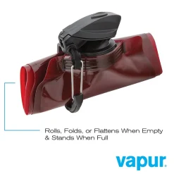 Water Bottles<Vapur Anti-Bottle Collapsible Water Bottle, 34 oz., Burgundy (10279)