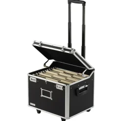 Vaultz Aluminum Locking Mobile File Chest, Letter/Legal, Black (VZ00635) Sale