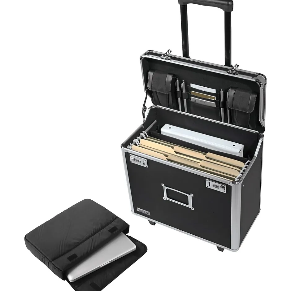 Vaultz Idea Stream Locking Mobile Business Case, Legal, Black (VZ00194) Discount