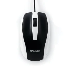 Verbatim Corded Notebook Optical 99740 Wireless Laser Mouse, White* Ergonomic Mice