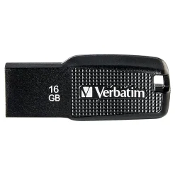 Verbatim Ergo 16GB USB 2.0 Flash Drive, Black (70875)* Usb Flash Drives