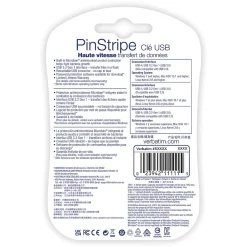 Verbatim PinStripe 128GB USB 3.2 Type A Flash Drive, Black (49319)* Usb Flash Drives