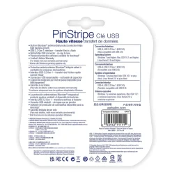 Verbatim PinStripe 16GB USB 3.2 Type A Flash Drive, Assorted Colors, 5/Pack (70387)* Usb Flash Drives