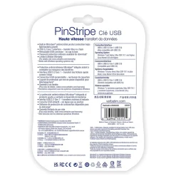 Verbatim PinStripe 128GB USB 3.2 Type-A Flash Drive, Red/Green/Blue, 3/Pack (70390)* Usb Flash Drives