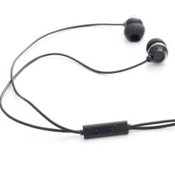 Verbatim Stereo Earphones with Microphone, 3.5mm Plug, Black (99774)