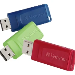 Verbatim Store 'n' Go 4GB USB 2.0 Type A Flash Drive, Assorted Colors (97002)* Usb Flash Drives