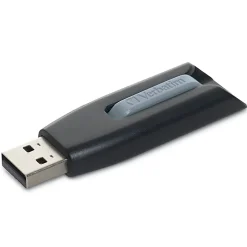 Verbatim Store 'n' Go V3 8GB USB 3.2 Type A Flash Drive, Black/Gray (49171)* Usb Flash Drives