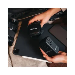 Verbatim UTA-06 Plastic Travel Power Adapter, Black (32121)