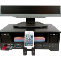 Victor Technology Victor All-In-One Monitor Riser, Black (MR510)* Monitor Mounts & Stands