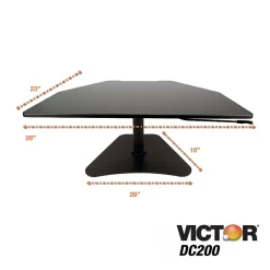 Victor Technology High Rise Adjustable Standing Desk Converter, 28