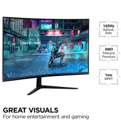 ViewSonic 32" Curved 165 Hz LCD Gaming Monitor, Black (VX3218C-2K)* Gaming Monitors