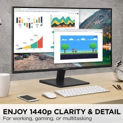 ViewSonic 27" 75 Hz LED Monitor, Black (VA2715-2K-MHD)* Flat Monitors