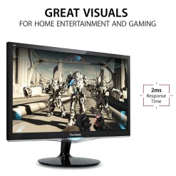 ViewSonic 24" 60Hz LCD Monitor, Black (VX2452MH)* Flat Monitors