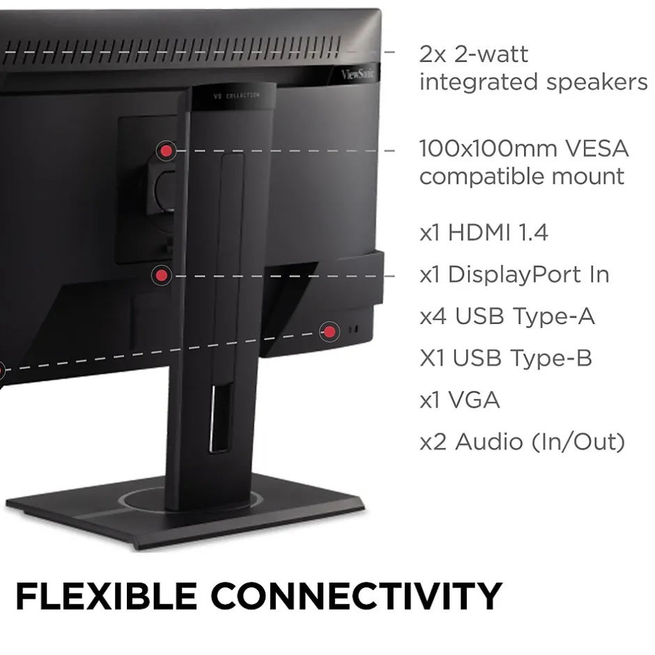 ViewSonic 22" 100Hz LED Monitor, Black (VG2240)* Flat Monitors