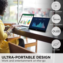 ViewSonic 15.6" 4K Ultra HD 60Hz LED Monitor, Black (VX1655-4K-OLED)* Gaming Monitors