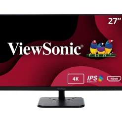 ViewSonic 27" 4K Ultra HD 75Hz LCD Monitor, Black (VA2756-4K-MHD)* Flat Monitors