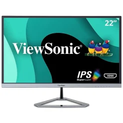 ViewSonic 22" 1080P Widescreen 75Hz IPS Monitor, Silver (VX2276-SMHD)* Flat Monitors