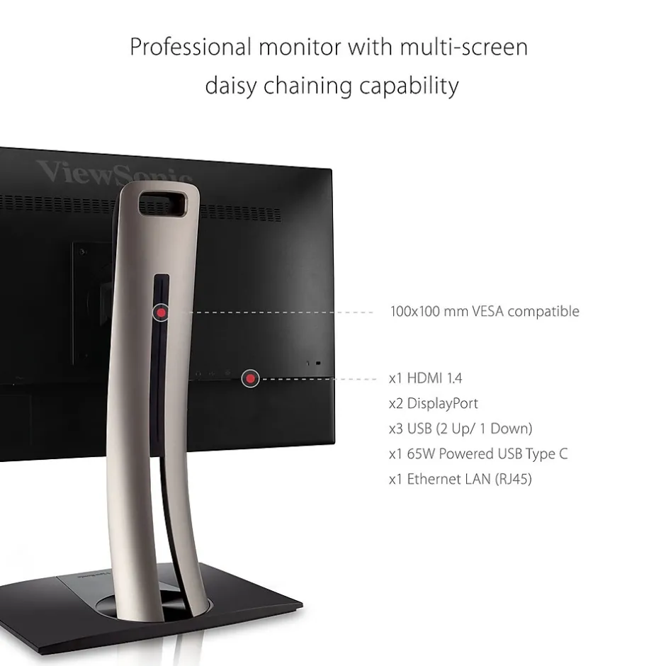 ViewSonic ColorPro 24" 60 Hz LCD Monitor, Black (VP2468A)* Flat Monitors