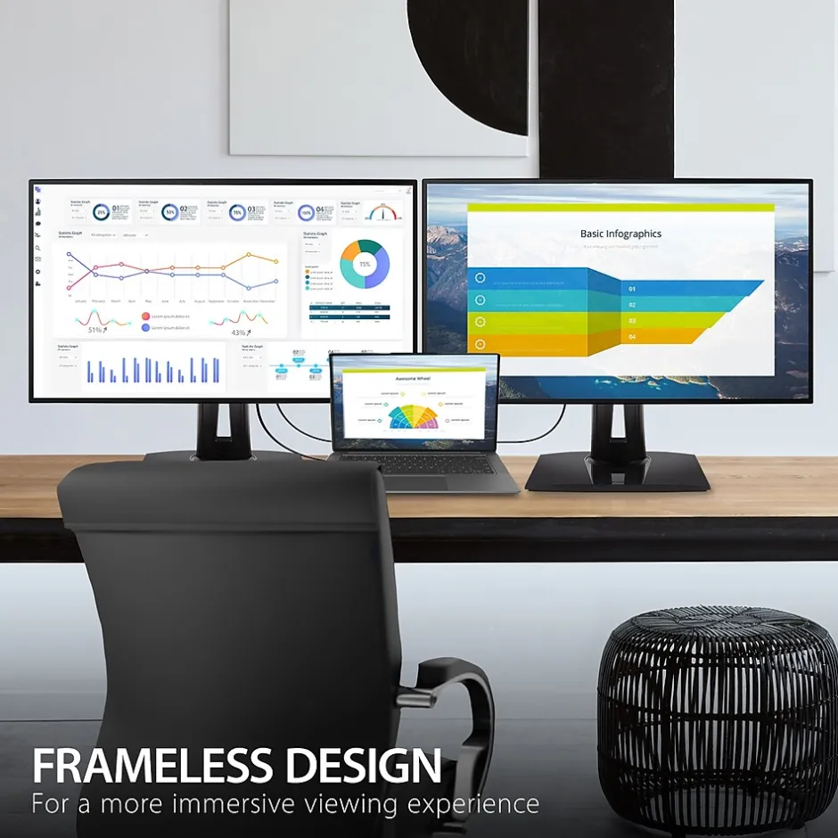 ViewSonic ColorPro 27" 4K Ultra HD 60Hz LED Monitor, Black (VP2768A-4K)* Flat Monitors